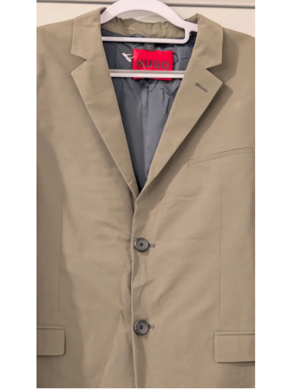 Men's HUGO Olive Green & Black Performance Packable Extra Slim Fit Blazer 36R